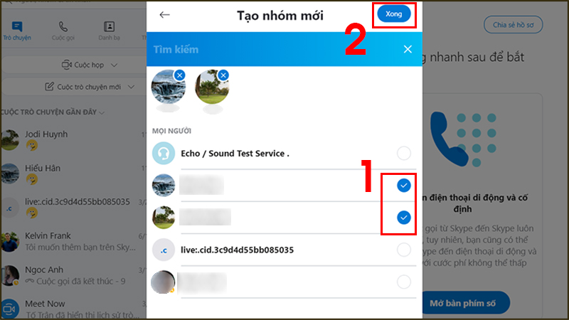 Cách tạo nhóm chat trên Skype bằng điện thoại, máy tính cực đơn giản