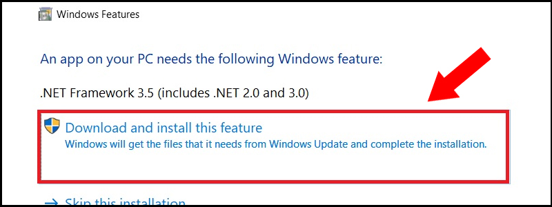 Tải phi&ecirc;n bản .NET Framework theo y&ecirc;u cầu