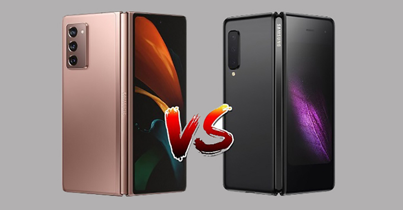 Samsung Galaxy Fold (phải) và Samsung Galaxy Z Fold2 (trái)