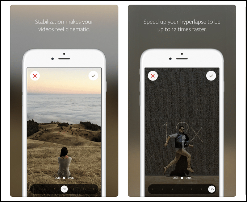 Hyperlapse by Instagram hỗ trợ người d&ugrave;ng tạo những đoạn video dạng time-lapse như Instagram