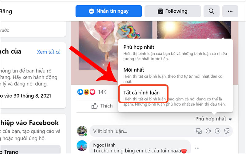 Cài Đặt Bình Luận Facebook