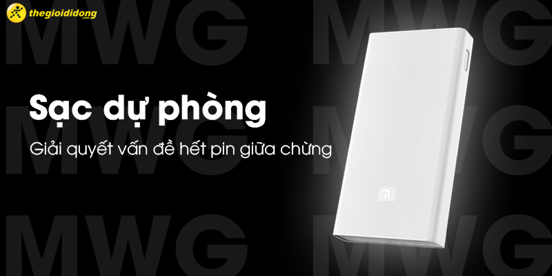 Trang bị thêm sạc dự phòng
