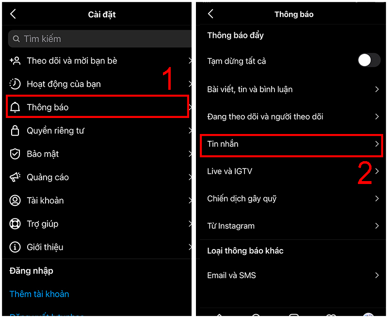 Cách tuỳ chỉnh thông báo Instagram trên điện thoại