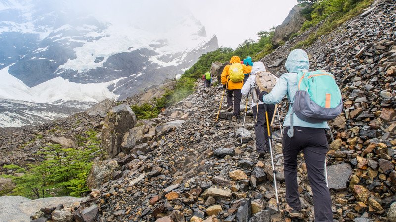 Địa điểm trekking chủ yếu là địa hình phức tạp 