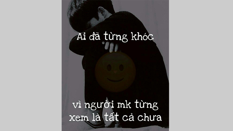 Ảnh khóc và caption buồn 2