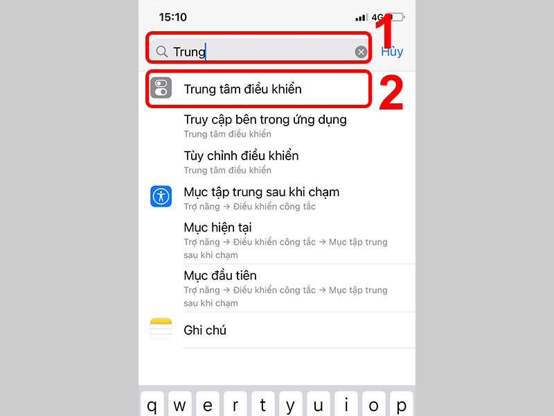 Nhập từ kh&oacute;a v&agrave;o phần T&igrave;m kiếm