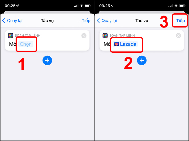 Chọn Ứng dụng muốn th&ecirc;m v&agrave; nhấn Tiếp