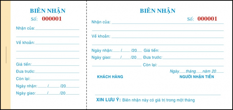 Kiểm tra kỹ thông tin biên nhận trước khi đưa máy cho trung tâm sửa chữa