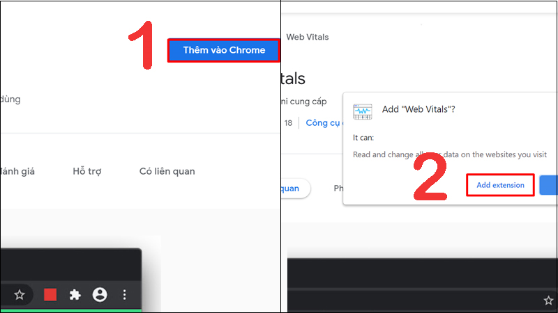 C&agrave;i đặt tiện &iacute;ch Web Vitals