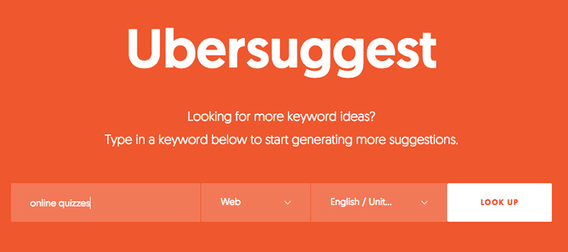 Công cụ Ubersuggest