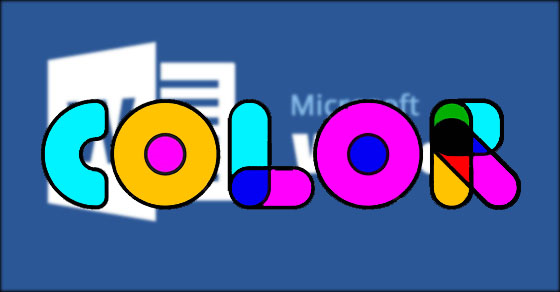 Cách đổi màu chữ trong Word 2007 2010 2013 2016 365 chi tiết nhất