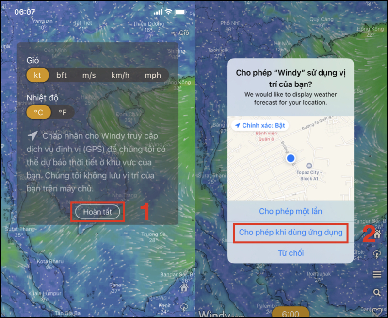 Bạn cần Cho ph&eacute;p ứng dụng sử dụng vị tr&iacute; của bạn