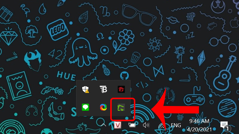 Ứng dụng chạy nền ở thanh Taskbar