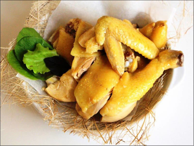 Gà hấp