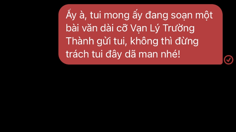 Nhắn nhủ mang hình hài viên đạn