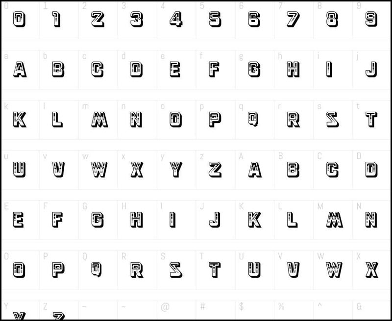 Font Simson không kém phần đơn giản