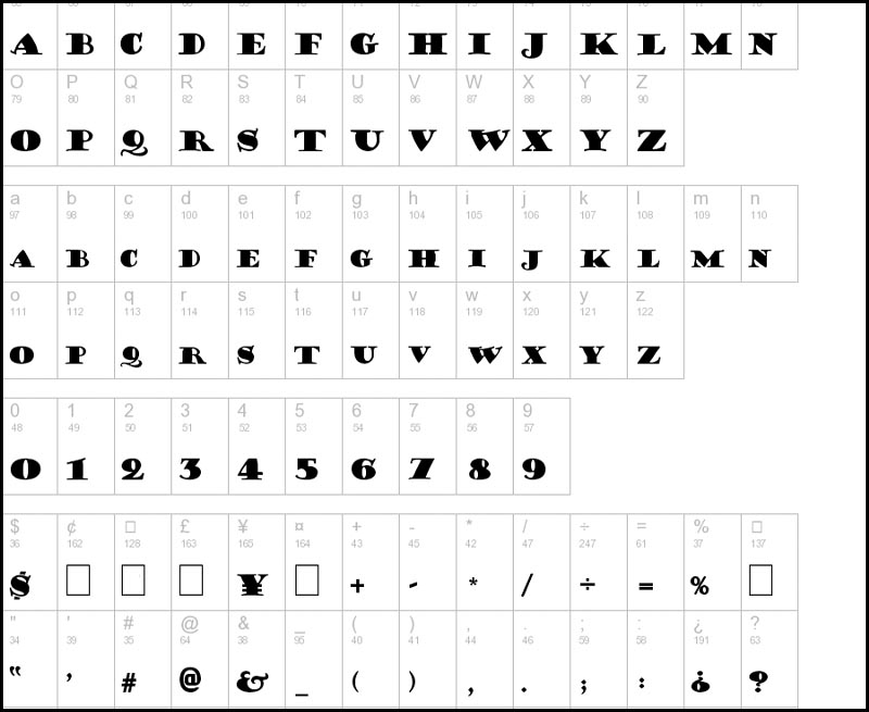 Minh họa cho font chữ FZ JAZZY 31 3D