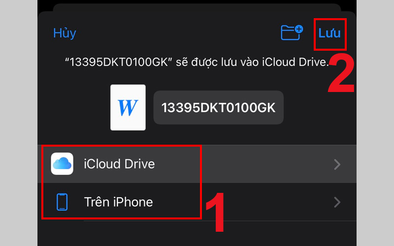 Chọn nơi m&agrave; bạn muốn lưu file