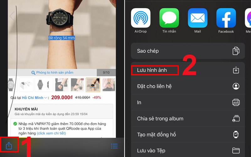 Tiến h&agrave;nh lưu h&igrave;nh ảnh, video