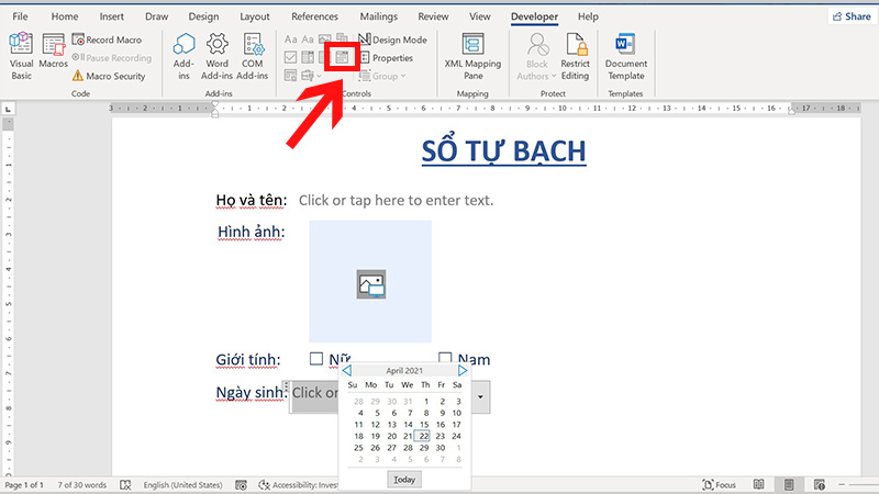 Cách tạo biểu mẫu (form) điền thông tin trong Word chi tiết nhất ...