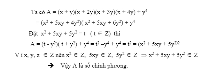 Giải ví dụ về chứng minh số chính phương