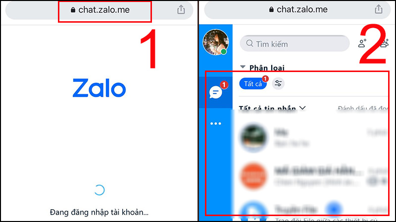 Gõ chat.zalo.me để vào Zalo Web