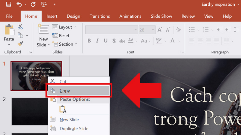 Easy & Quick copy powerpoint background tutorial for stunning presentation