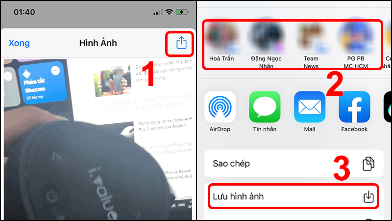 Lưu hoặc chia sẻ GIF