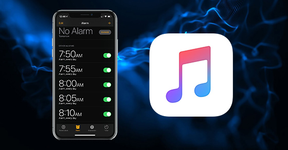 Hệ điều hành iOS nào trở lên mới hỗ trợ tính năng cài đặt chuông báo thức từ các bản nhạc của Apple Music?
