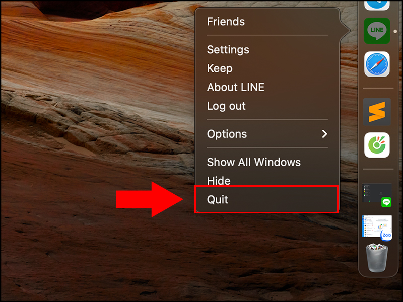 Thoát hoàn toàn ứng dụng