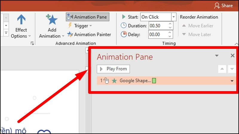 Cách Sử Dụng Animation Pane Trong PowerPoint