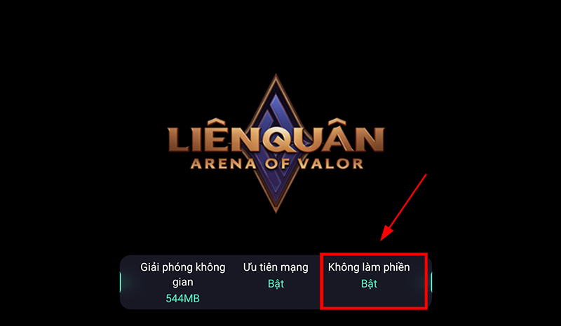 Bật chế độ Kh&ocirc;ng l&agrave;m phiền.