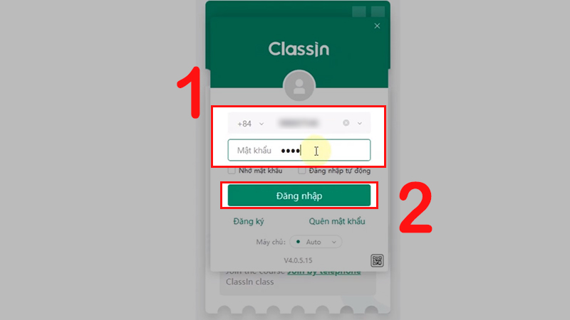 Đăng nhập v&agrave;o t&agrave;i khoản