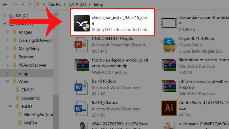 Mở file classin_win_install_4.0.5.15_s.exe