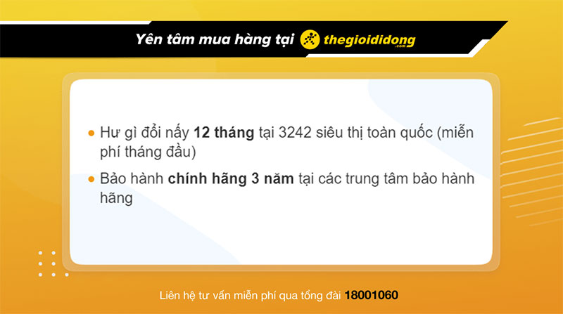 Chính sách bảo hành hấp dẫn khi mua màn hình tại Thế Giới Di Động