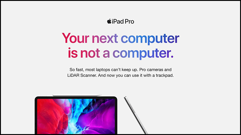 Câu slogan dành cho iPad Pro