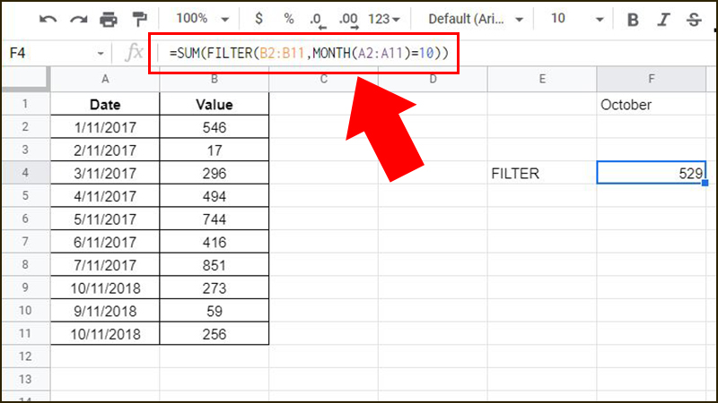 [Video] Cách sử dụng hàm SUM trong Google Sheet tính tổng các đối số