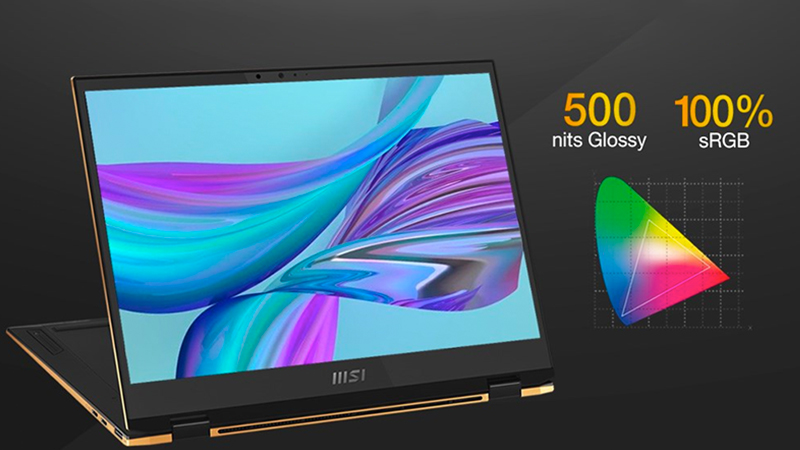 Laptop có màn hình đạt 100% sRGB