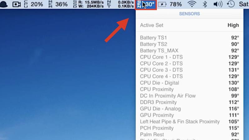 Nhấn SEN để kiểm tra nhiệt độ CPU