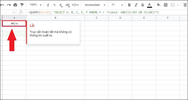 V&iacute; dụ minh họa lỗi #N/A