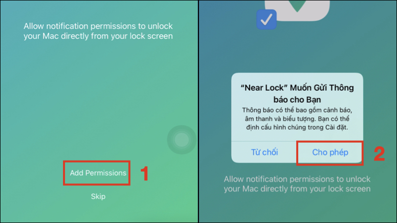 Nhấn Add Permissions và Cho phép