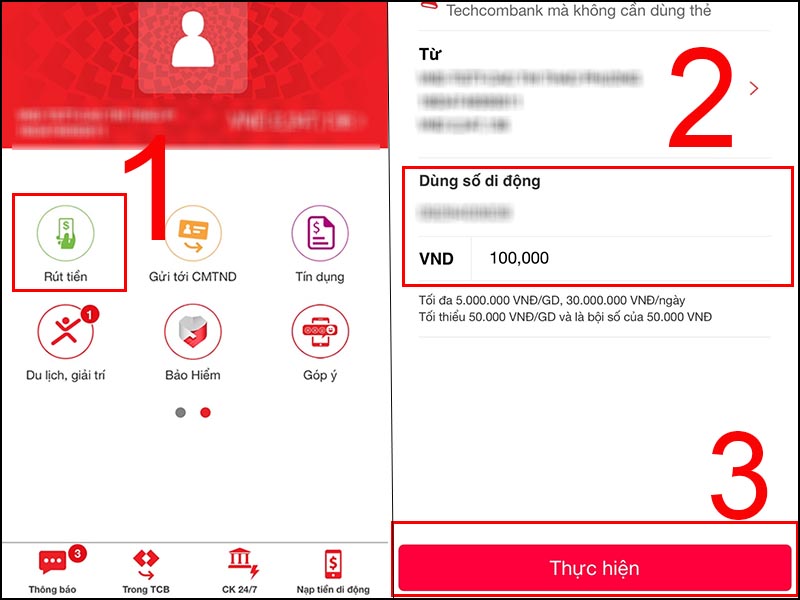 Cách Rút Tiền Ở Cây Techcombank Không Cần Thẻ