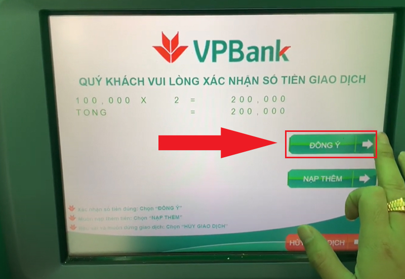 Để tiếp tục bấm Đồng ý