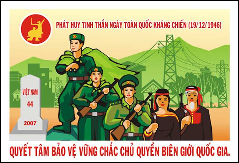 Tranh cổ động kỷ niệm ngày 19/12