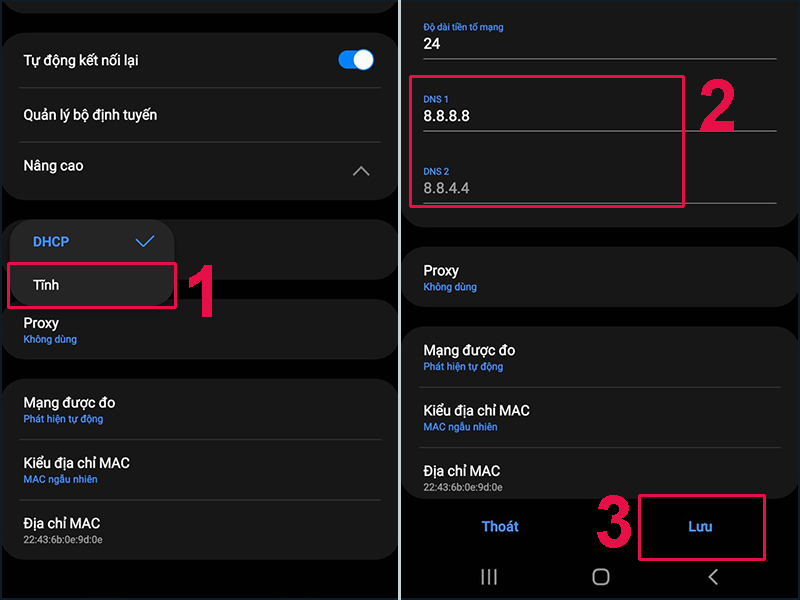 Bạn hãy nhập DNS mới để hoàn thành việc đổi máy chủ DNS