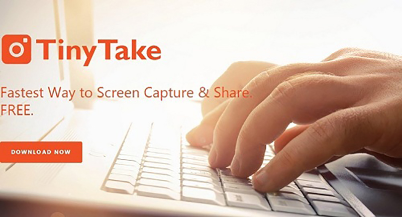 TinyTake là một chương trình cho phép bạn chụp ảnh và ghi lại video 
