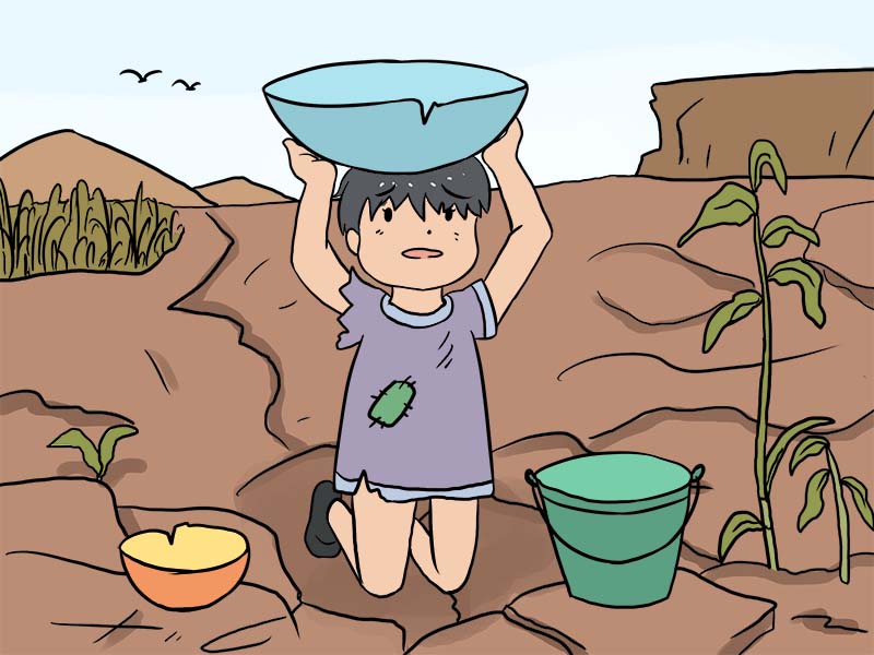 Thời tiết hạn hán kéo dài