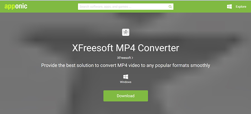XFreesoft MP4 Converter là phần mềm chuyên dụng có chức năng chuyển đổi các file MP4