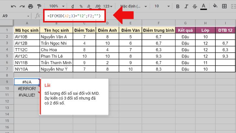 Cách sử dụng hàm IF và MID trong Excel - Hướng dẫn chi tiết và ứng dụng thực tế