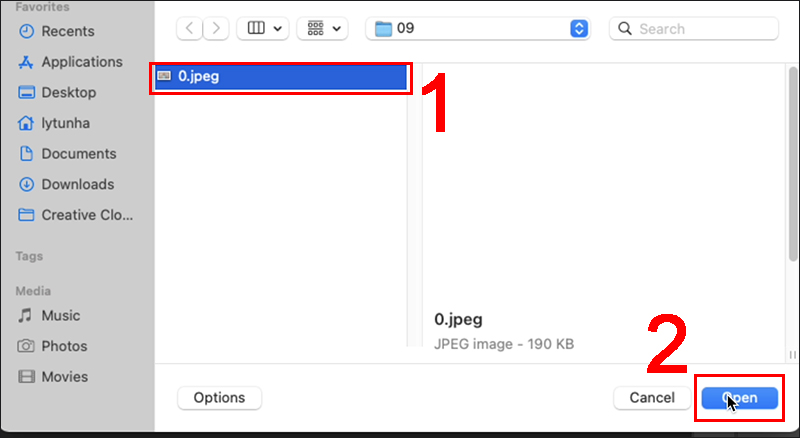 Chọn h&igrave;nh cần xử l&yacute; vết bẩn